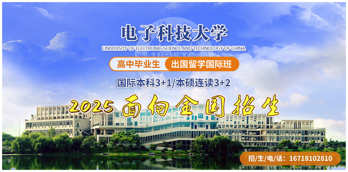 电子科技大学留学国际班2025招生简章